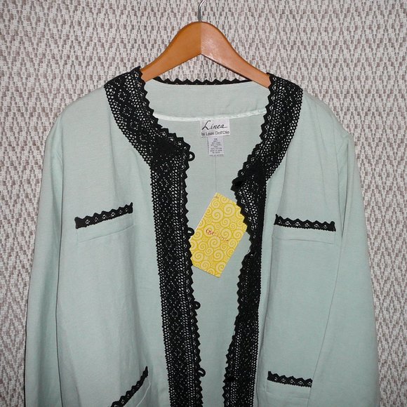 Linen Blazer 3/4 Sleeve Plus size 3X NWT - Picture 3 of 8